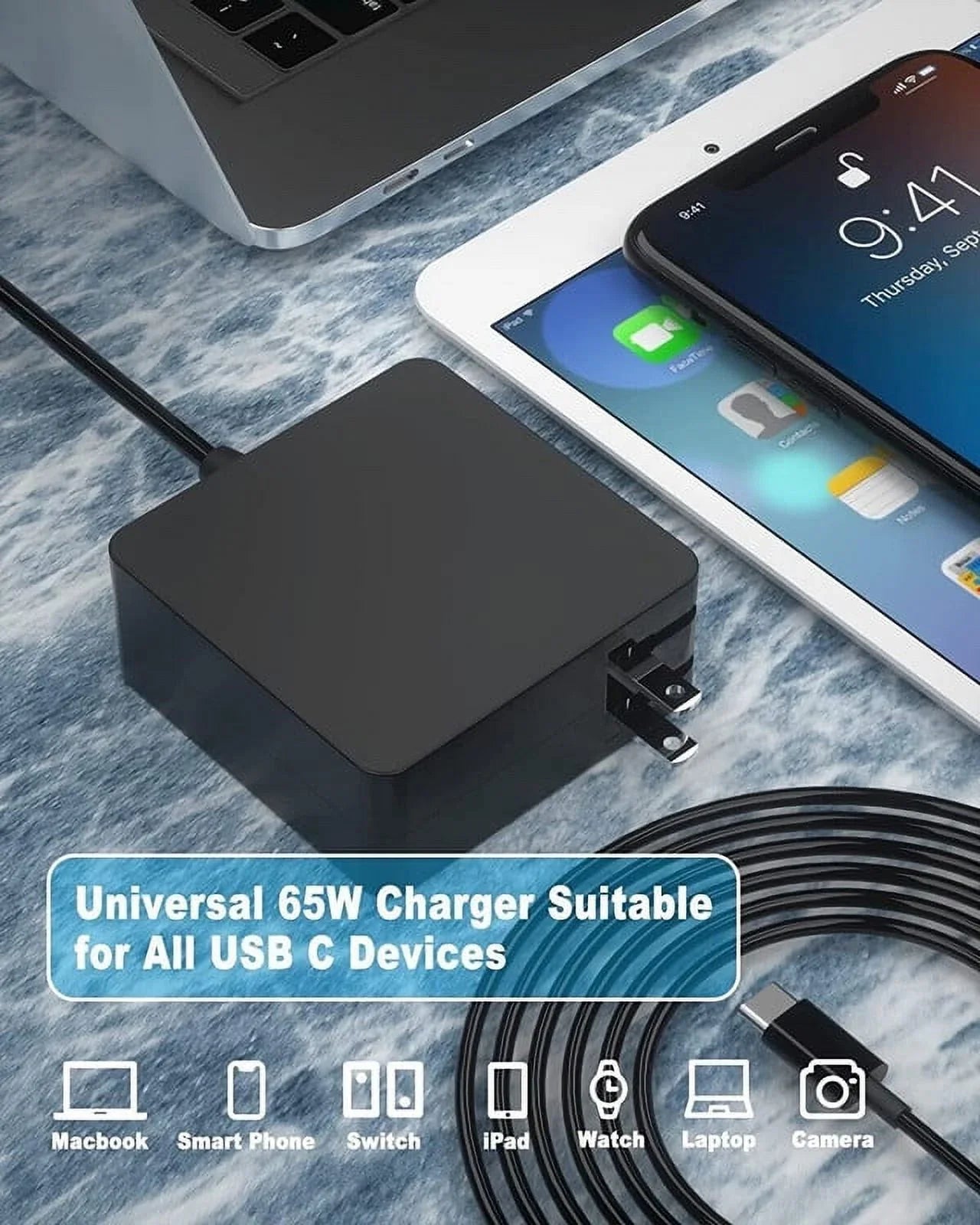 Nuxkst 65w USB-C Ac Adapter for ThinkPad 11e Yoga Gen 6 20SF0004CA power supply charger