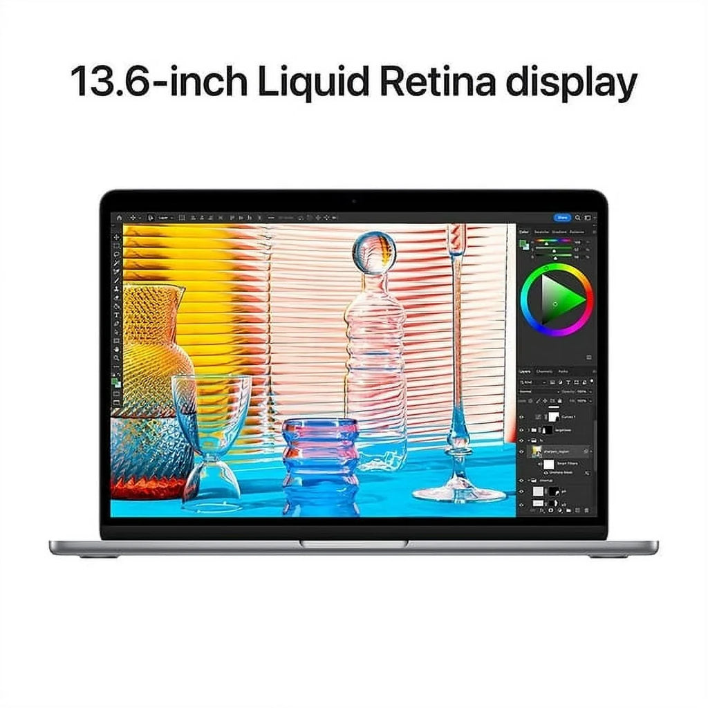 Restored 2022 MacBook Air 13" Mobile pc (M2 Chip, 8-Core CPU, 24GB RAM 1TB SSD, Space Gray) (MLXX3LL/A) - (Refurbished)