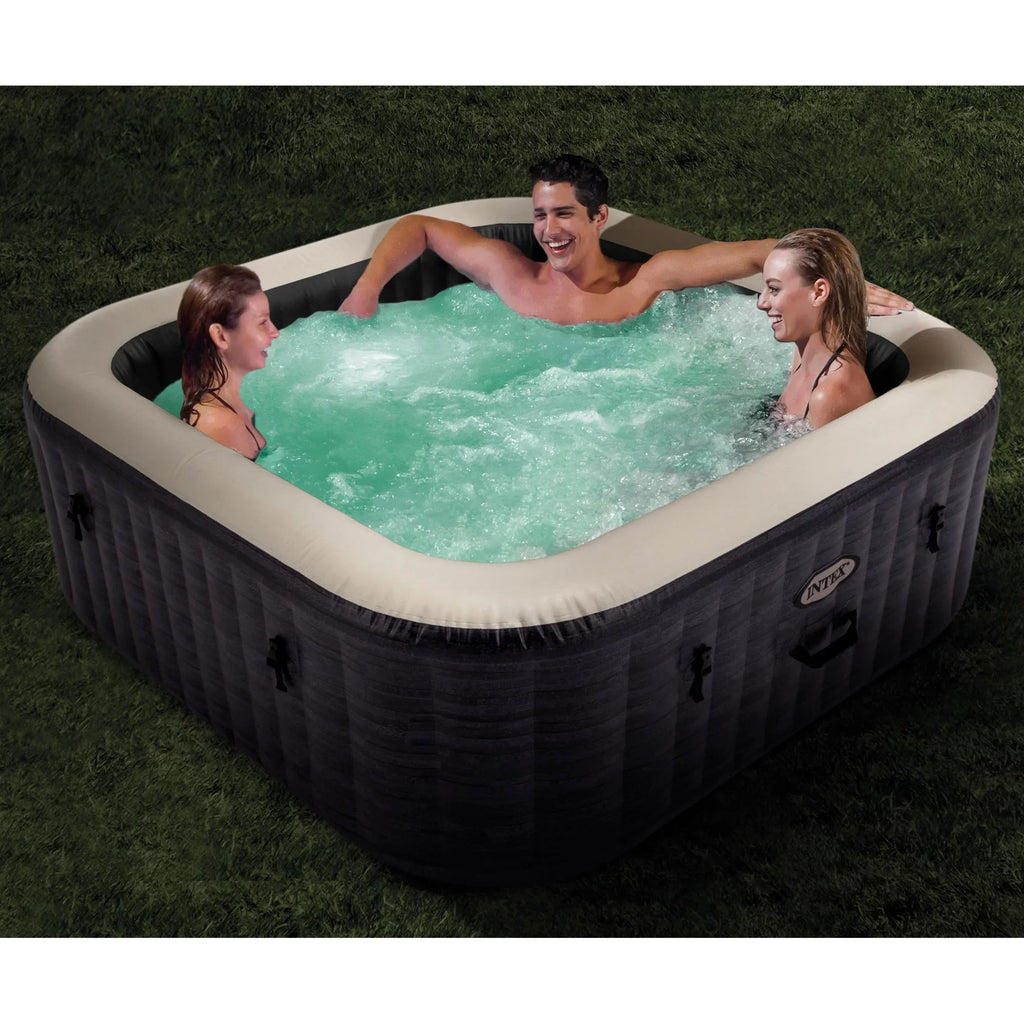 Intex PureSpa Plus Greystone Inflatable Hot Tub, 94 x 28", with Phone Tray