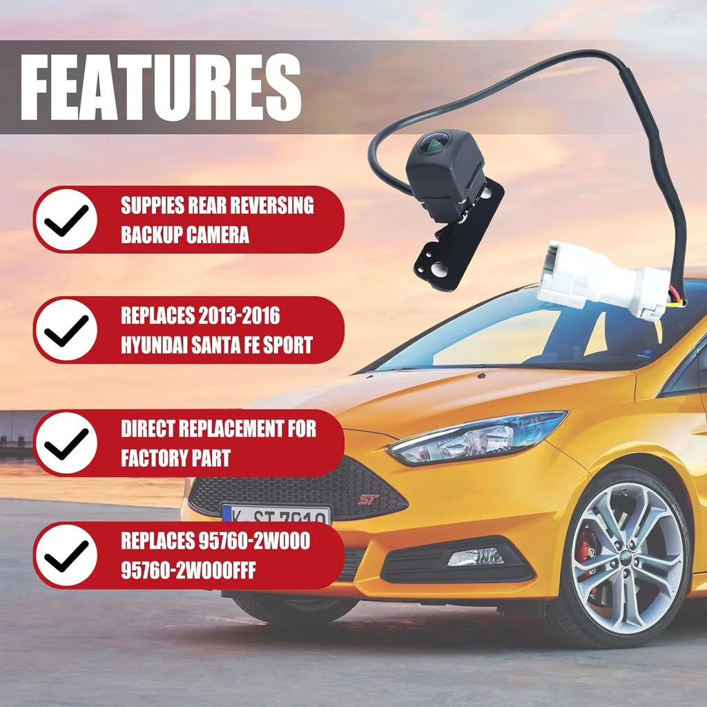 Rear View Backup Parking ist Camera for Hyundai Santa Fe Sport 2.0 2.4 2013-2016 Replace 95760-2W000 95760-2W000-FFF