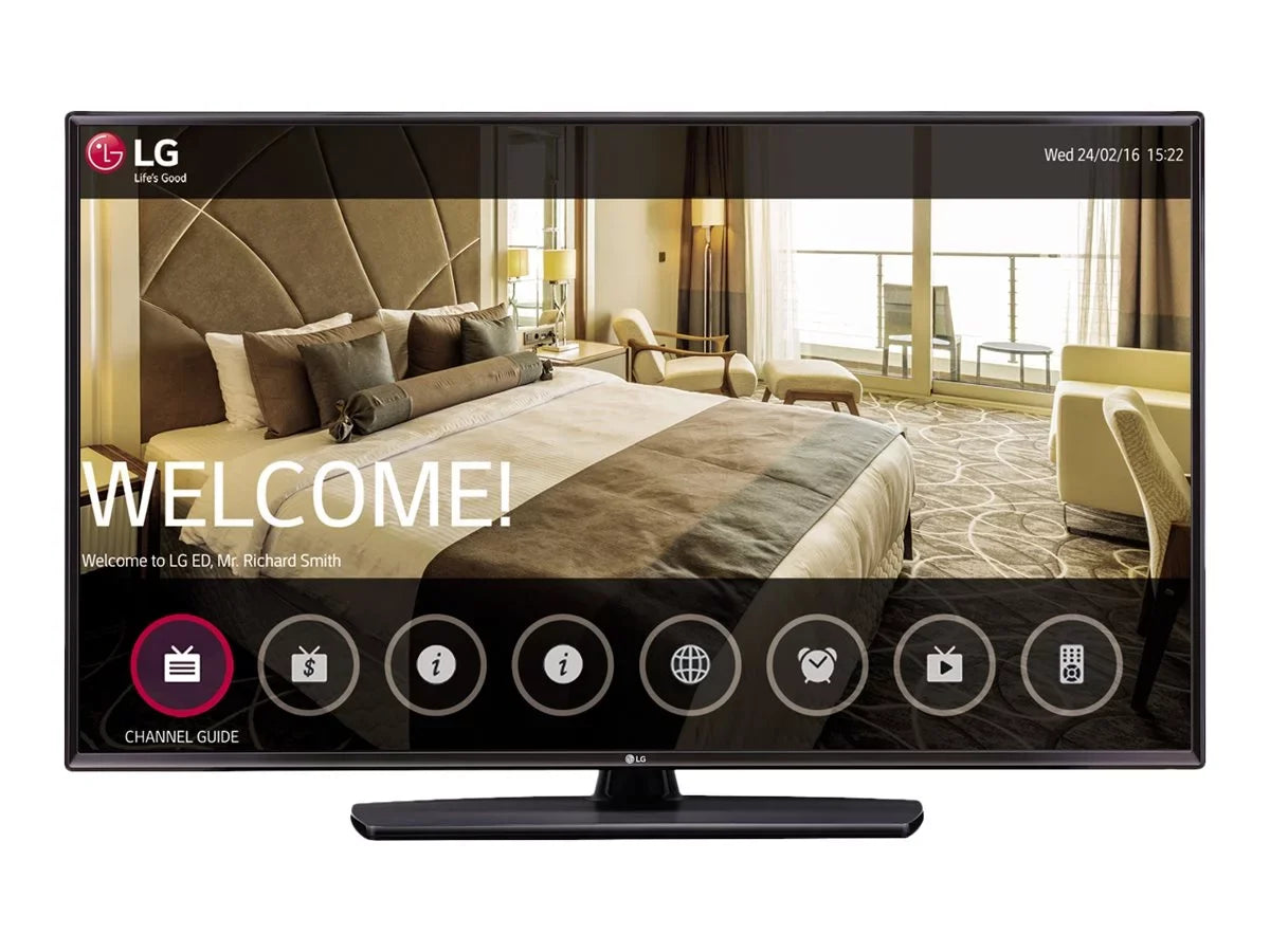 55LV560H - 55" Class (54.6" viewable) - LV560H Series LED TV - hotel / hospitality - Pro:Centric with Integrated Pro:Idiom - 1080p (Full HD) 1920 x 1080 - edge-lit - black coffee