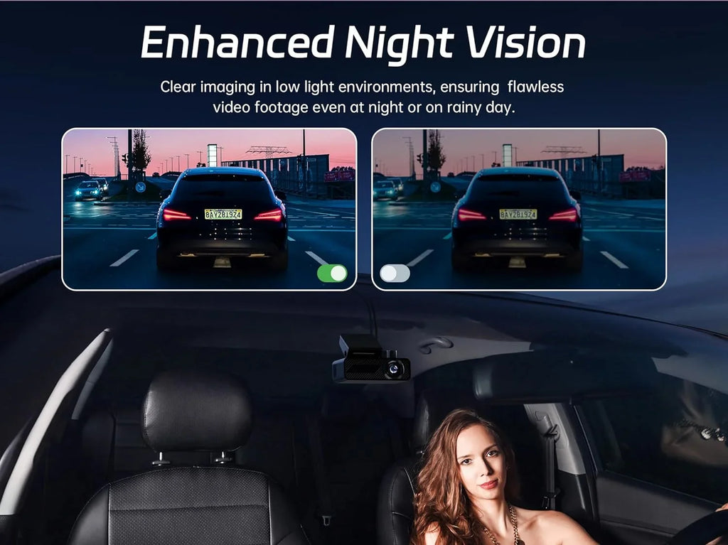 Pelsee Dash Cam Front and Rear, 4K Single Front Dash Camera, 2K/1080P Dual Car Camera for Cars, Built-in Wi-Fi,1.5” IPS Display Mini Dashcam,Night Vision,Voice Control,24H Parking Mode,G-Sensor,P1 Duo