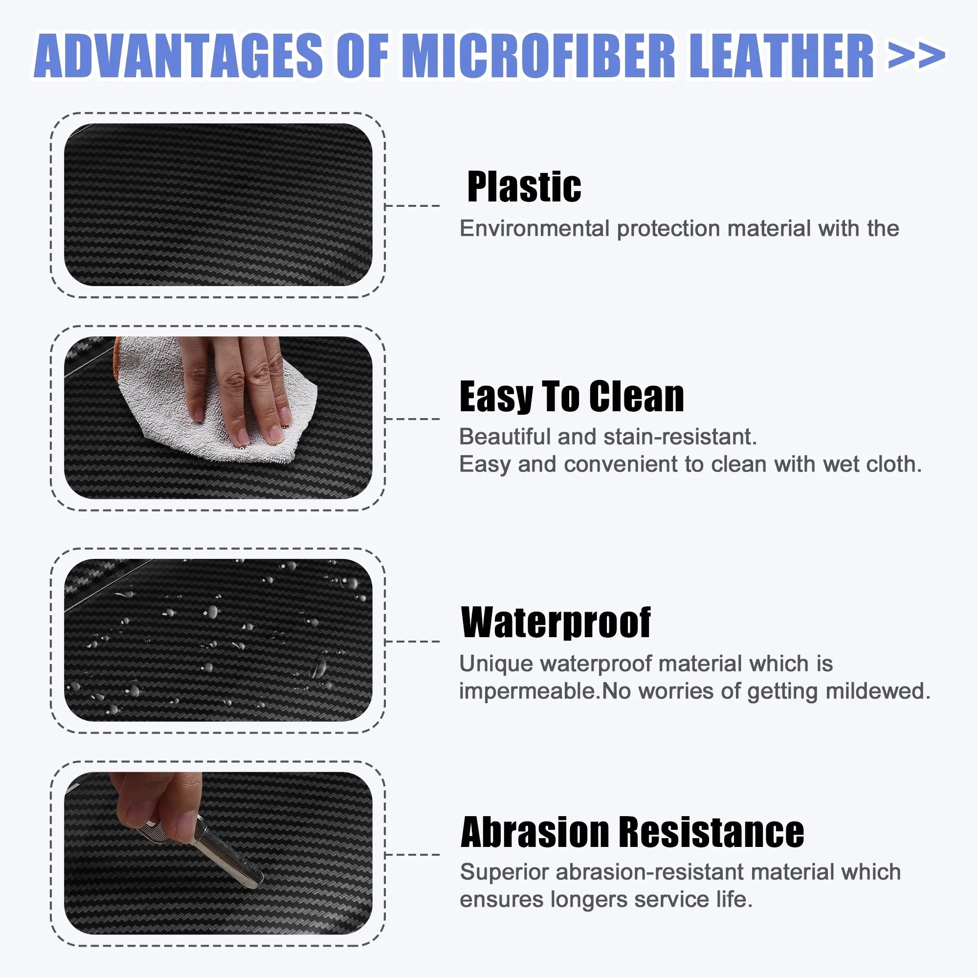 Unique Bargains Car Center Armrest Box Cover Carbon Fiber Pattern Console Storage Box Protector for BMW 3 Series E90 E91