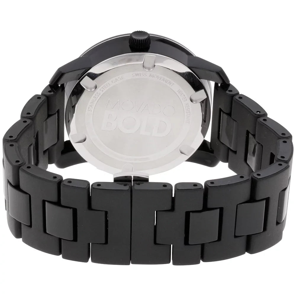 Movado Bold 42 mm Black Dial TR90/Polyurethane Stainless Steel Mens Watch 3600099