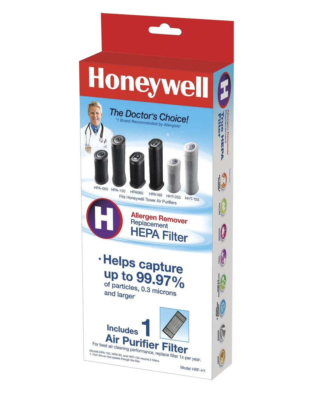 Honeywell True HEPA Air Purifier Replacement Filter, HRF-H1/Filter (H)