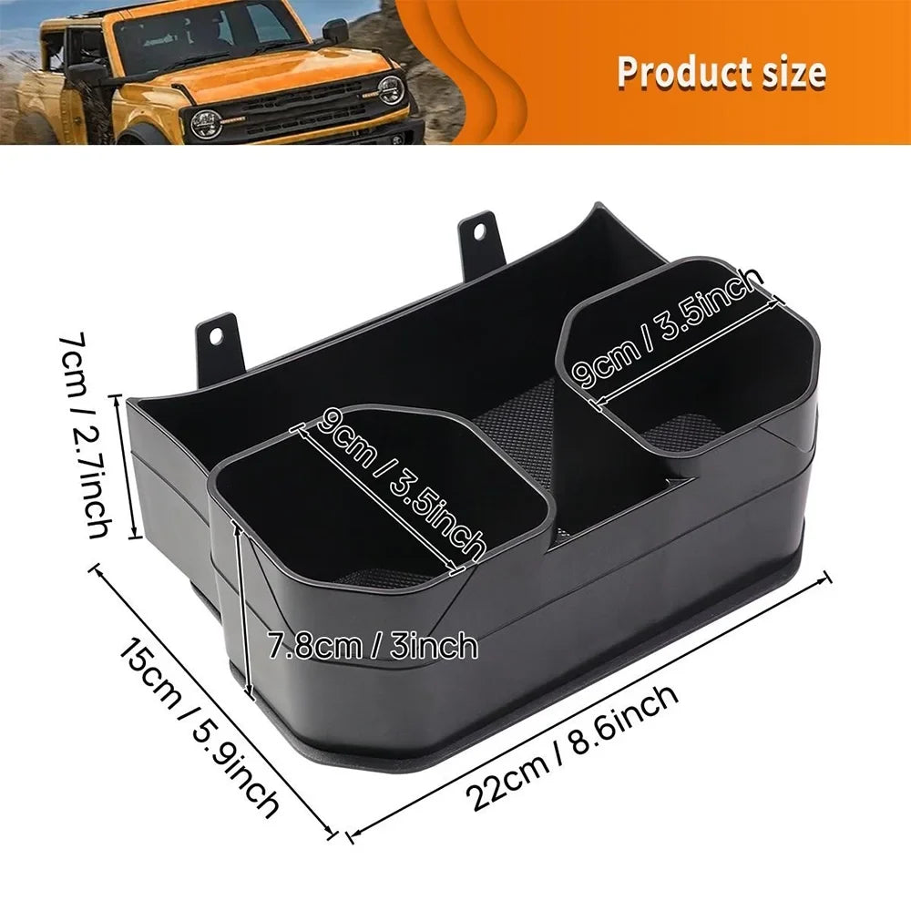ALLTIMES Removable Cup Holder for Ford for Bronco 4 Door 2021-2023 (Off-Road Edition)