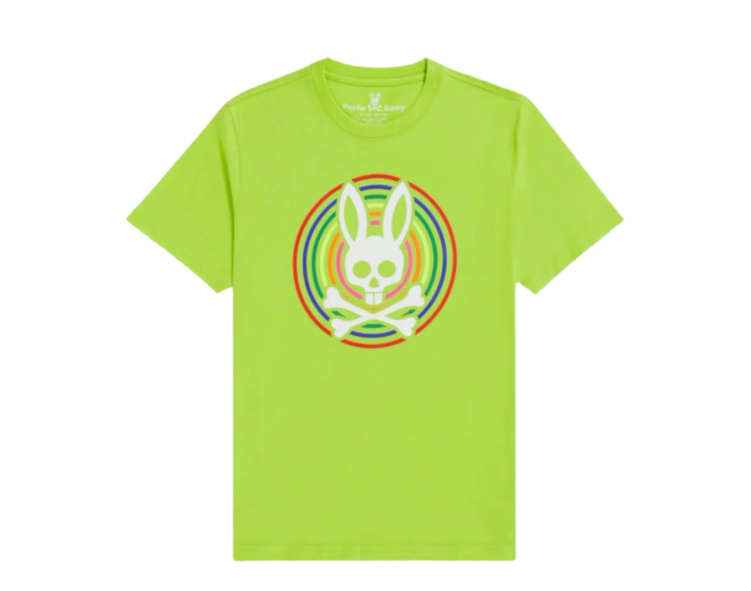 Psycho BunnyPsycho Bunny Andrew Men's Big and Tall Tee ShirtAcid Lime4XLB