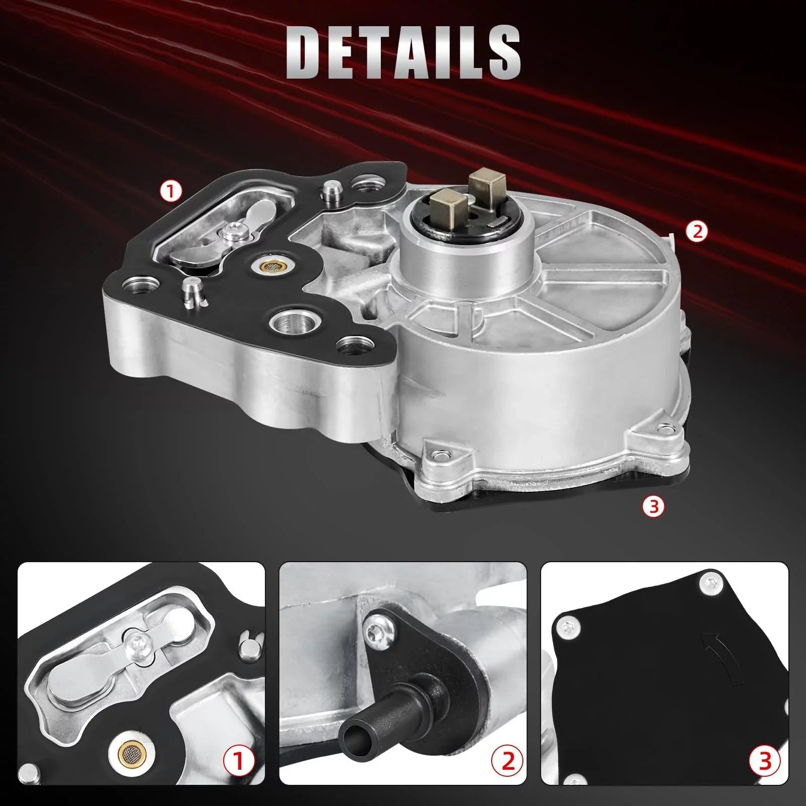 Brake Vacuum Pump for 2016-2019 Chevy Cruze Malibu Spark Equinox, GMC Terrain, Buick Encore Engine 1.4L/1.5L