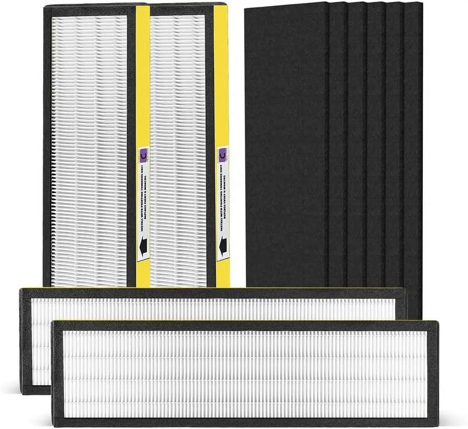 DAJDAH FLT5000 HEPA Filter C Replacement for Germ Guardian Air Purifier Filter Replacement FLT5000 FLT5111 AC5000 Models AC5250PT AC5000E AC5300B AC5350W | 4 HEPA and 6 Pre-Filter
