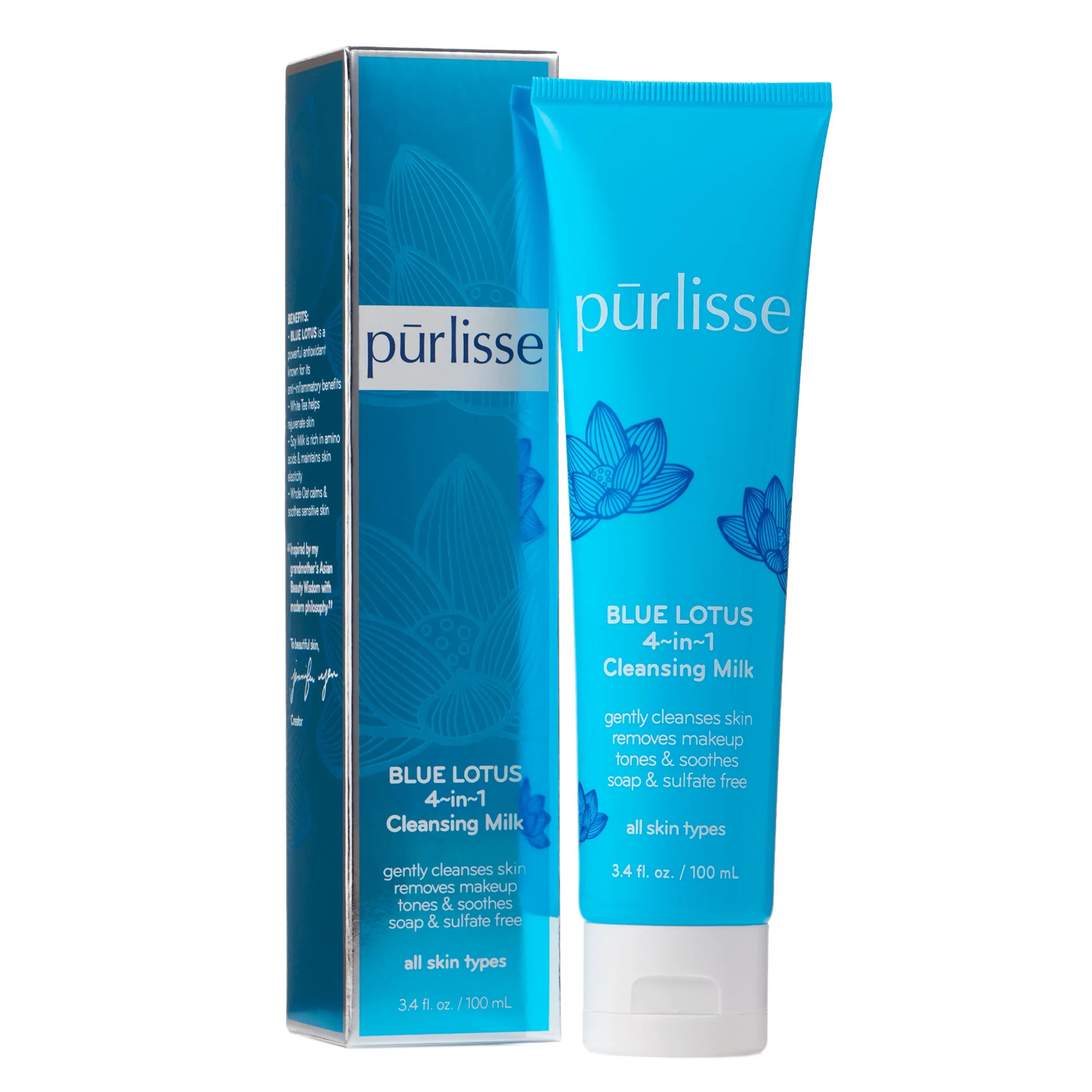 Purlisse Blue Lotus 4~in~1 Cleansing Milk