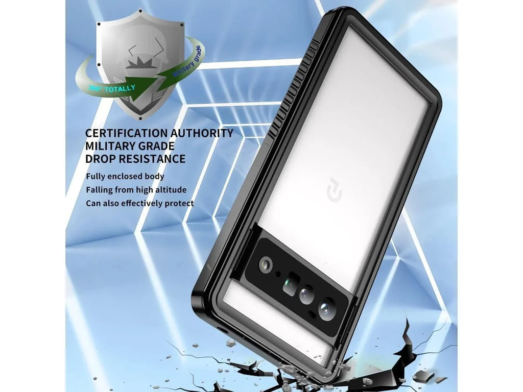 Google Pixel 6 Pro Case, Liquid Shockproof Clear Protective Case with Built-in Monitor Protector, Full Body Case Slim Cover for Pixel 6 Pro 6.71 Inches