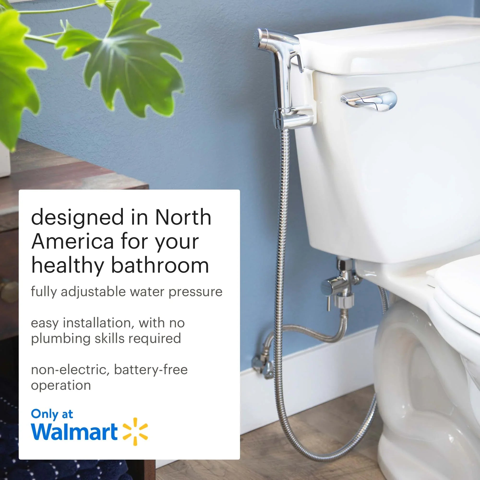 Brondell Rinslet Hand-Held Bidet in Chrome Finish