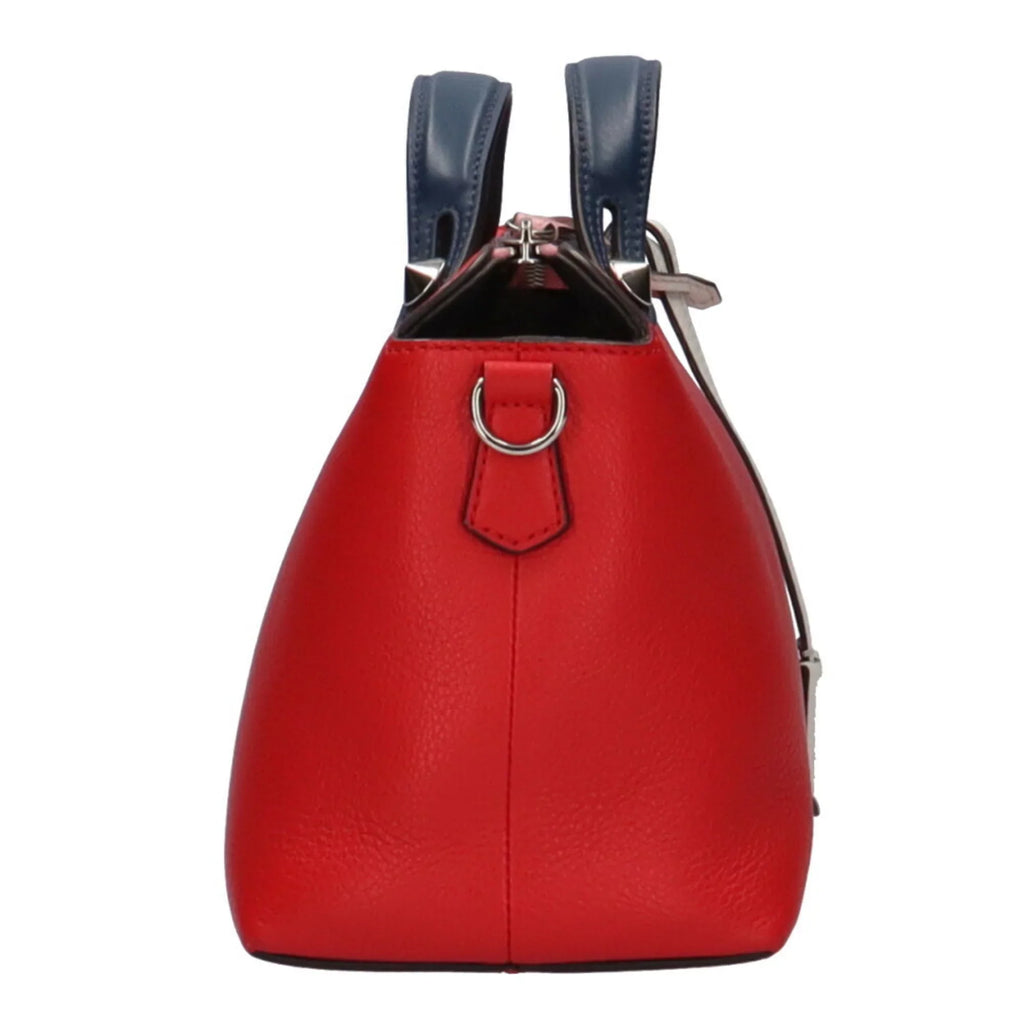 Pre-Owned Fendi FENDI visor way shoulder bag leather red ladies (Good)