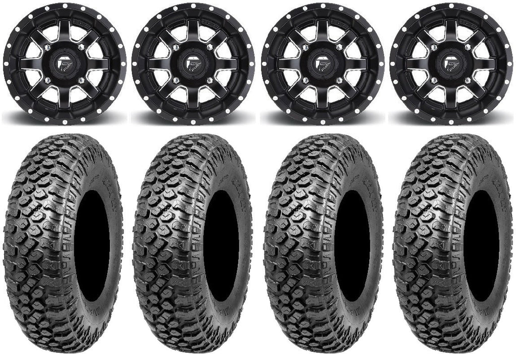 Fuel Maverick Black 15" Wheels 33" RAZR XT Tires Polaris RZR XP 1000 / PRO XP / Ranger XP 900/1000