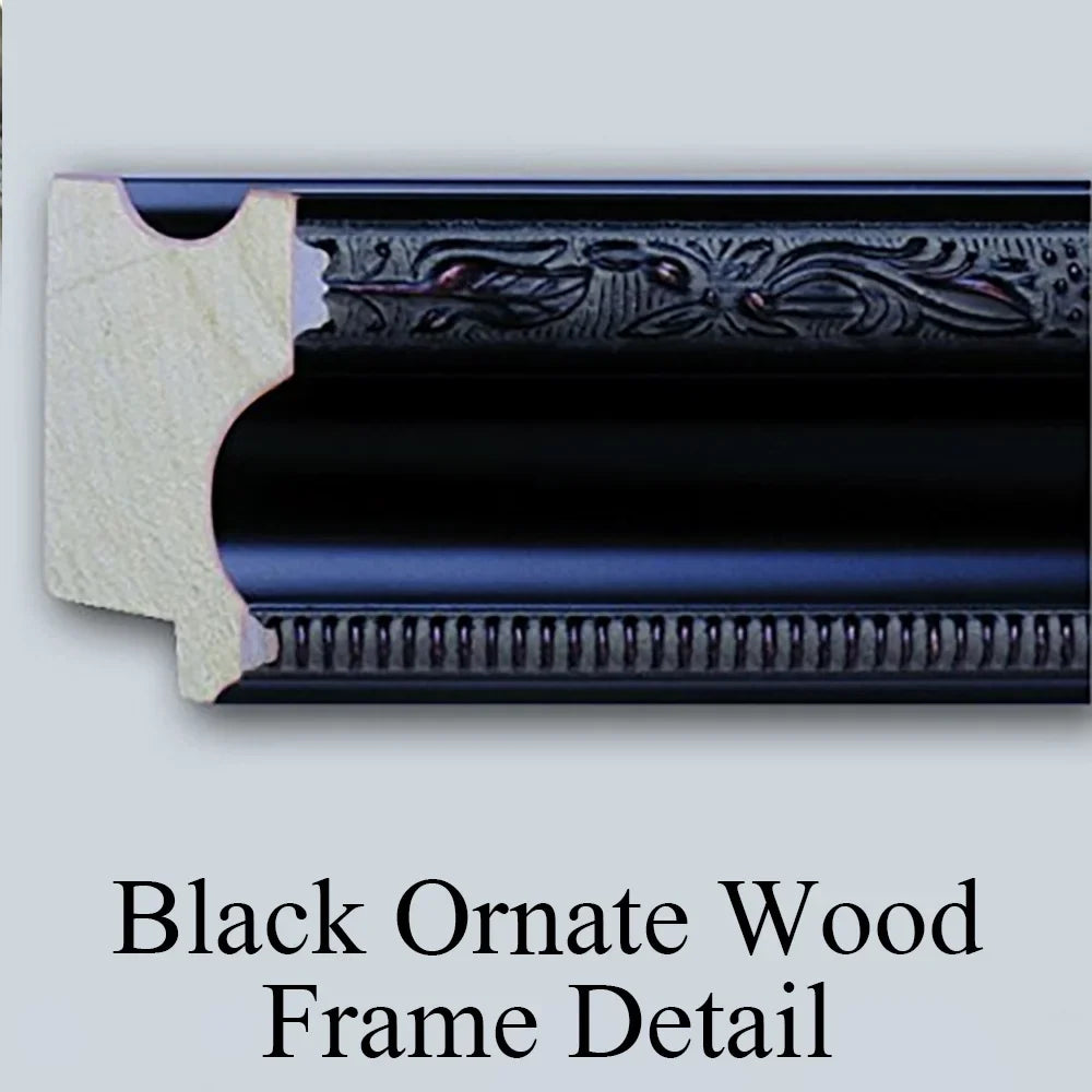 Alfred de Bréanski 18x13 Black Ornate Wood Framed Double Matted Museum Art Print Titled - Loch Lomond; a Trout Stream Near Stirling