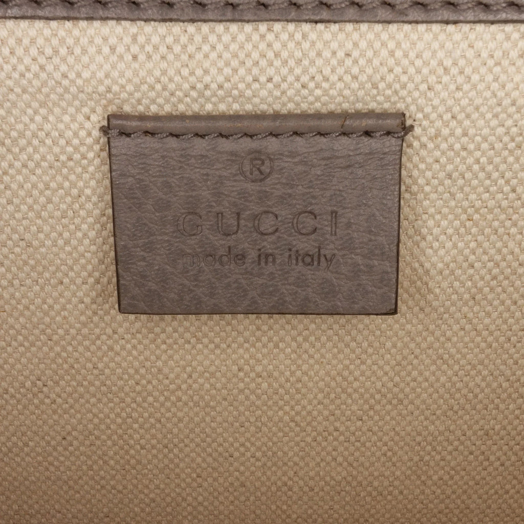 Pre-Owned Authenticated Gucci Small Dionysus Shoulder Bag Calf Leather Gray Unisex (Good)