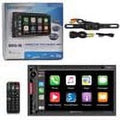 Soundstream VRCPAA-7DR 2-DIN 7" DVD Bluetooth Car Stereo w/ Android Auto & Carplay + DCO Licenseplate Back-up Camera