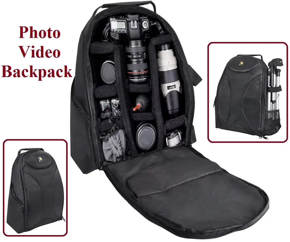 Large Backpack Case Camera Bag For Pentax Camera Camcorder