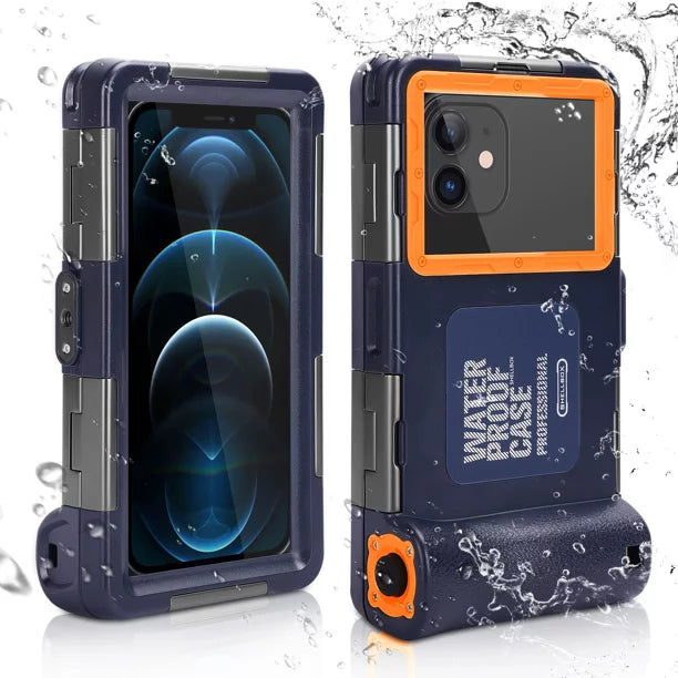 UrbanX Professional [15m/50ft] Swimming Diving Surfing Snorkeling Photo Video Liquid Protective Case Liquid Housing for P66 And all Phones Up to 6.9 Inch LCD with Lanyard