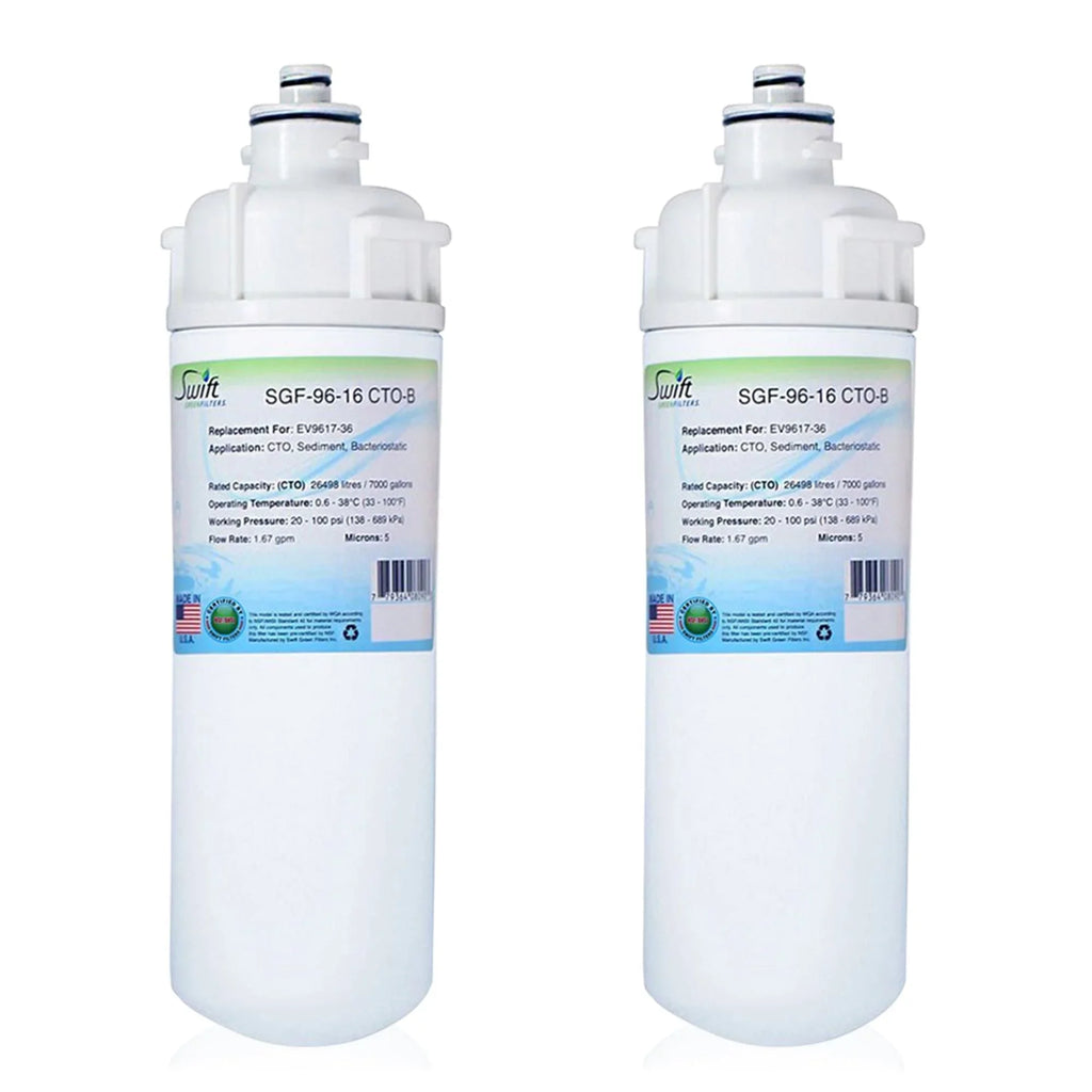 Swift Green Filters SGF-96-16 CTO-B Compatible Commercial Liquid Filter for EV9617-36, Made in USA (Pack of 2)