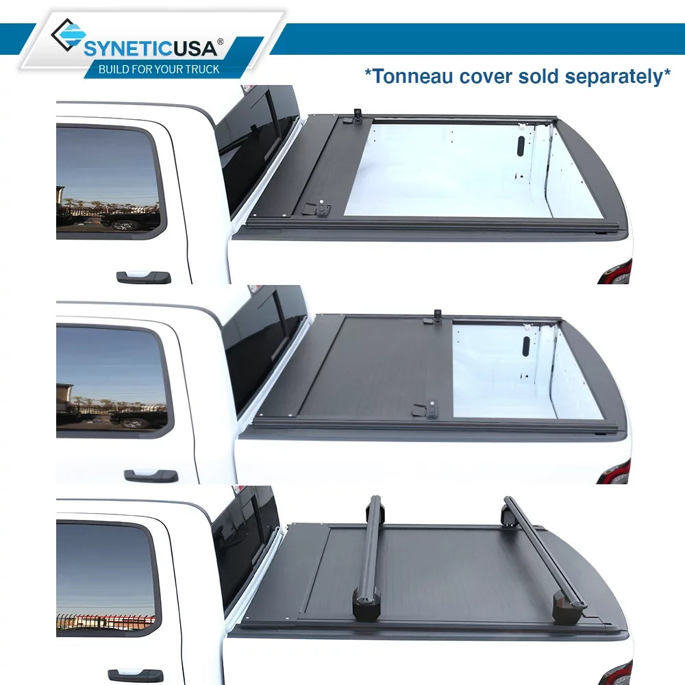 Syneticusa HD Adjustable Crossbar Truck Bed Towers Heavy Duty Cargo Rack Compatible with F150 Ram Silverado Tundra Titan