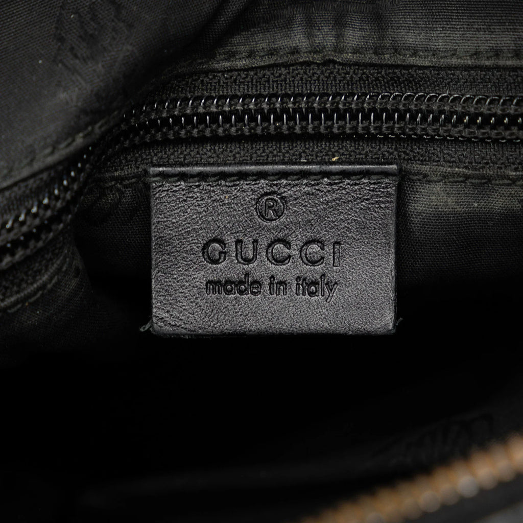 Pre-Owned Authenticated Gucci GG Imprime Crossbody Bag Coated Canvas Fabric Black Unisex (Good)