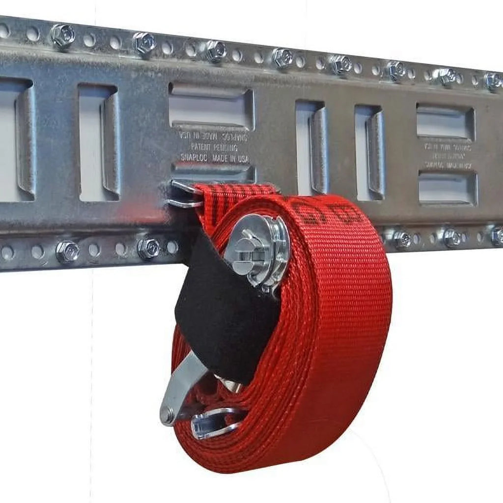 SNAP-LOC Fast-Track E-Track 32 Inch 4-Pack USA Galvanized Steel Horizontal Vertical, Logistic Tie-Down for Pickups, Trucks, Trailers