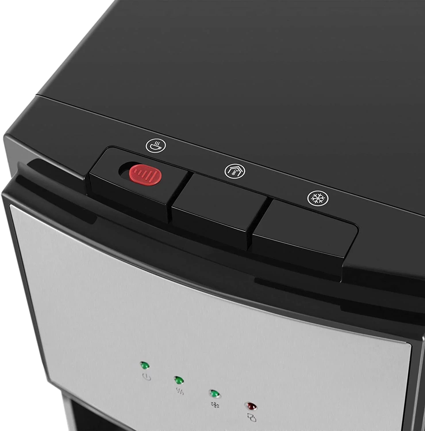 COSVALVE 5 Gallon Bottom Loading Hot Cold Normal Fluid Dispenser (Silver, Black)