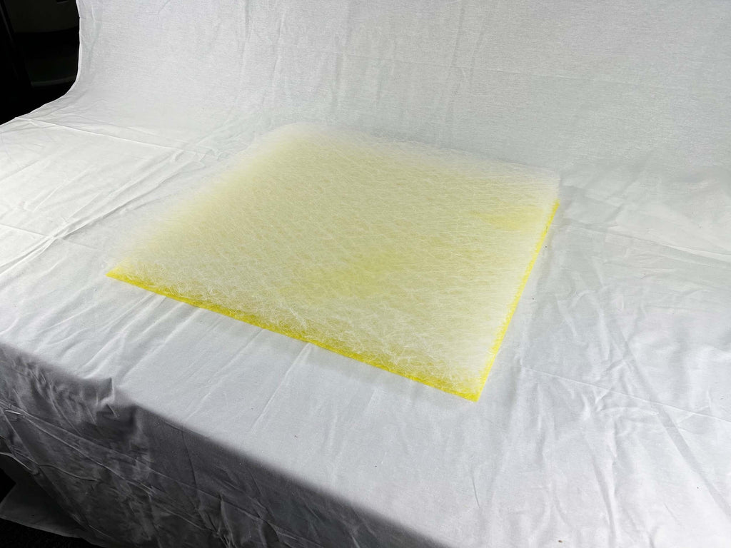 wioboy Paint Booth Exhaust Filter Pad, 20.5"x 20.5"x 2.5"(50 Pack), Fiberglass Paint Arrestor for Air Filter System(22 Gram)