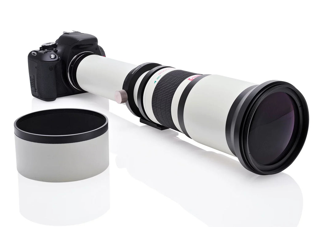 Opteka 650-1300mm (with 2x- 1300-2600mm) f/8 Manual Telephoto Lens + UV for a7r, a7s, a7, a6300, a6000, a5100, a5000, a3000, NEX-7, NEX-6, NEX-5T, 5N, 5R, 3N and other E-Mount Digital SLR Cameras