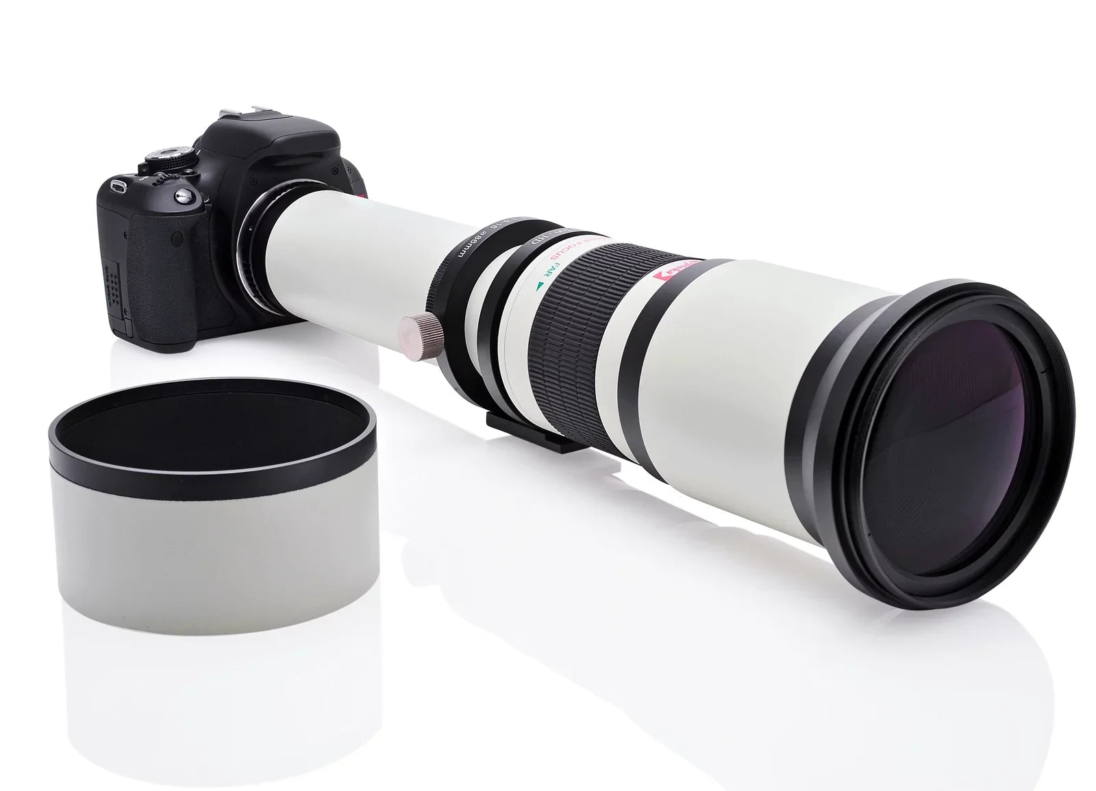 Opteka 650-1300mm (with 2x- 1300-2600mm) f/8 Manual Telephoto Lens + UV for a7r, a7s, a7, a6300, a6000, a5100, a5000, a3000, NEX-7, NEX-6, NEX-5T, 5N, 5R, 3N and other E-Mount Digital SLR Cameras