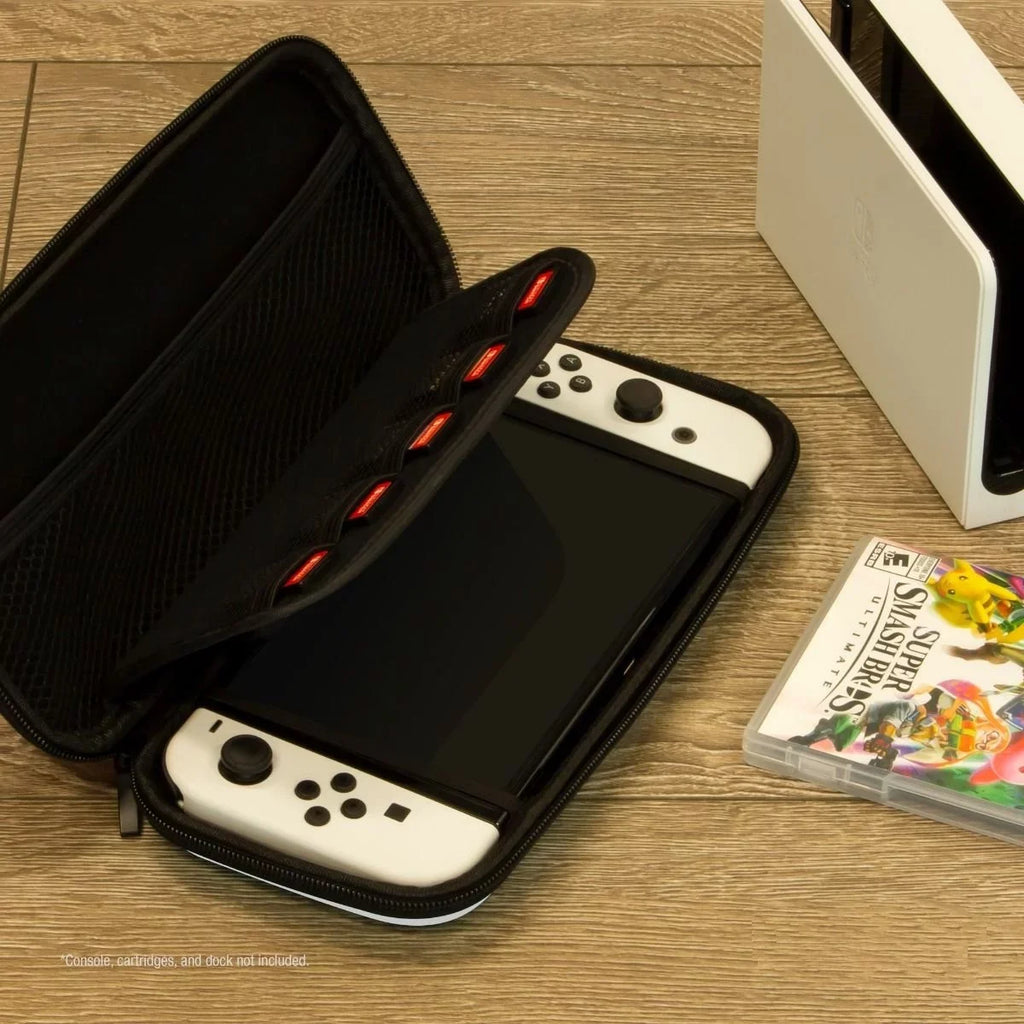 Nintendo Switch OLED White w/ POWEVER Hard Shell Carrying Case Japanese Edition