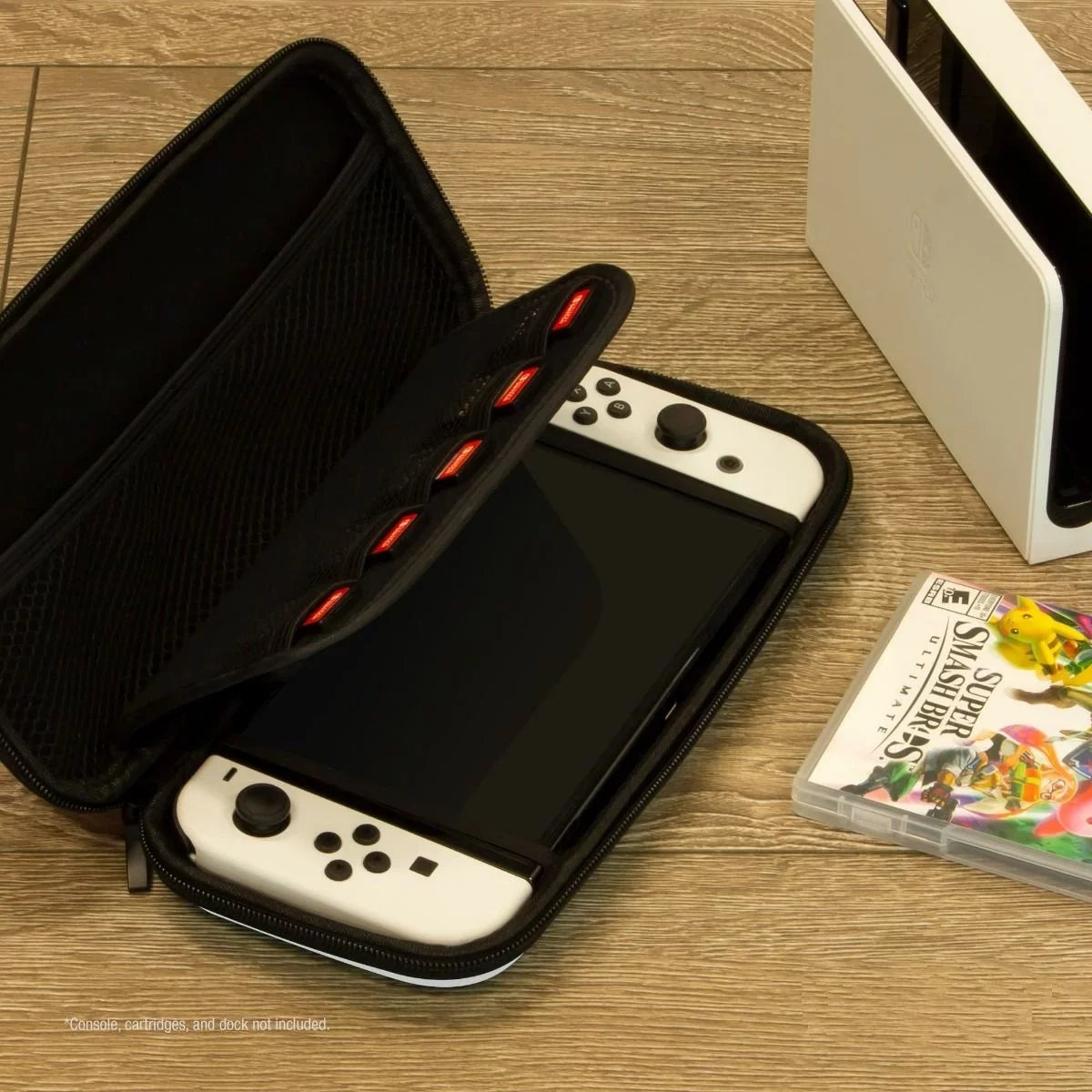 Nintendo Switch OLED White w/ POWEVER Hard Shell Carrying Case Japanese Edition