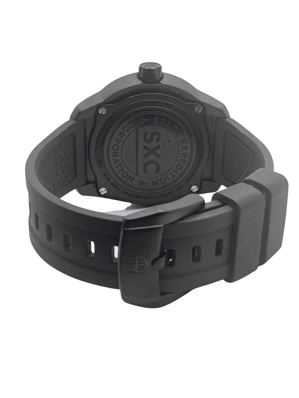 Pre-owned Luminox SXC Space PC GMT Black Dial Carbon Quartz Watch XU.5027 (Good)