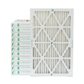 12 Pack of 14x25x2 MERV 10 Pleated 2" Inch Air Filters by Glasfloss. Actual Size: 13-1/2 x 24-1/2 x 1-3/4