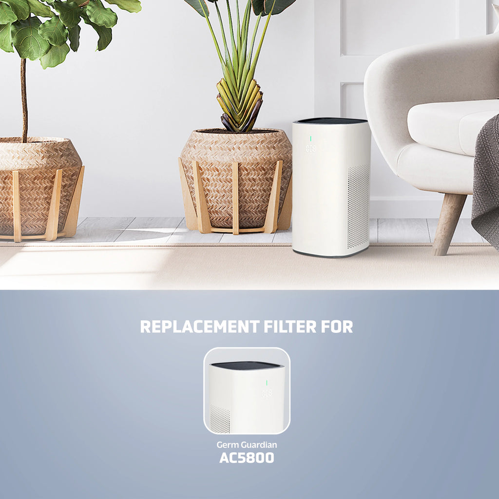 GermGuardian FLT5800 Filter P True HEPA Pure Replacement Filter for AC5800 Air Purifier