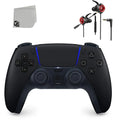 Dual Sense Black Gaming Controller For PS5 Console + Wired Earbuds BOLT AXTION Bundle Like New
