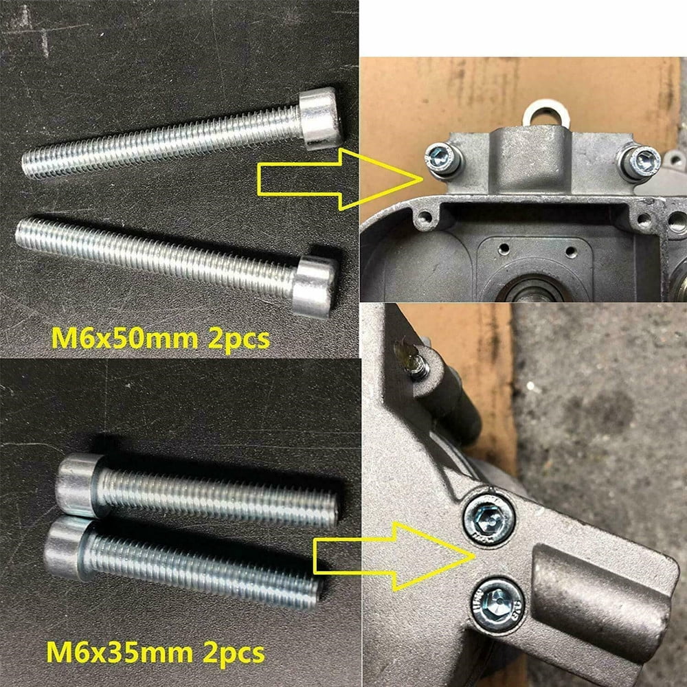 DONSP1986 Motor Bolts, Studs, Screws, Washers Set for 2 Stroke yd100/66cc/80cc Engine Kit Gas Bike