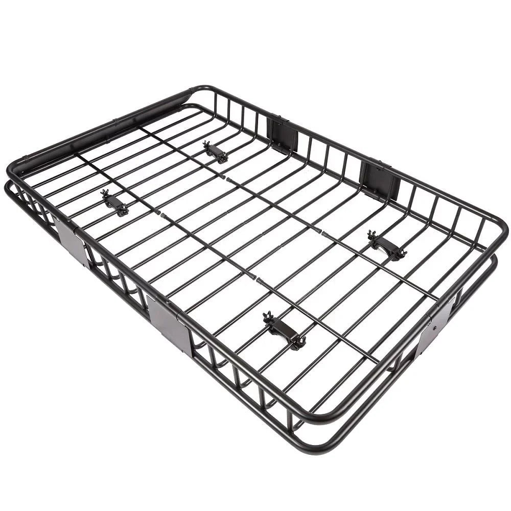 Jeremywell Universal 64"x 39"x 6" 150 LB Capacity Roof Rack Cargo Basket Extension Car Top Luggage Holder Carrier for SUV Truck Cars