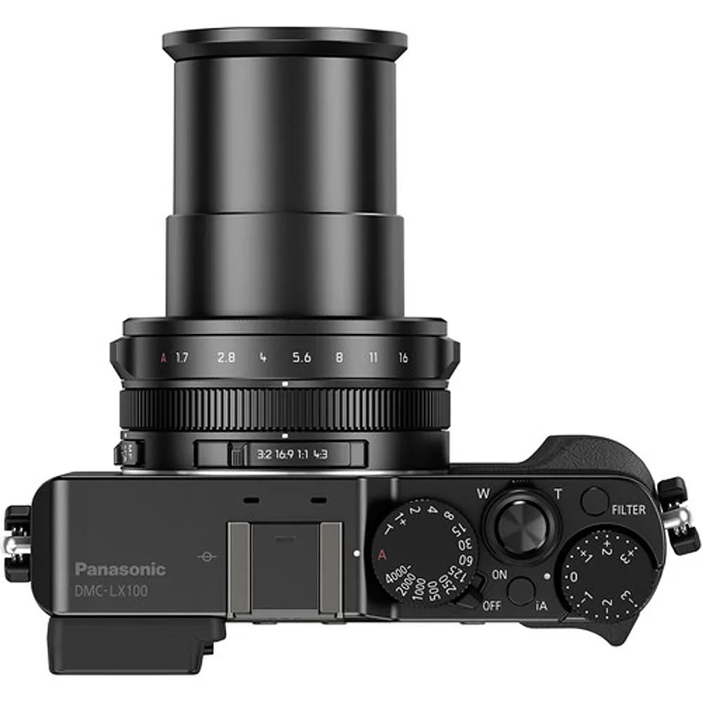 Lumix LX100 12.8 Megapixel Bridge Camera, Black