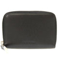 Pre-Owned Dior Homme Leather Black Men's Round Coin Case (Good)