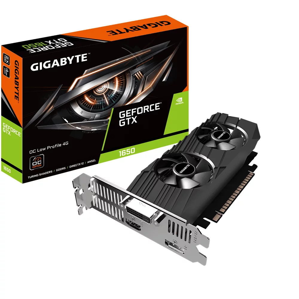 Gigabyte GeForce GTX 1650 OC Low Profile 4G NVIDIA 4 GB GDDR5 Graphics Card