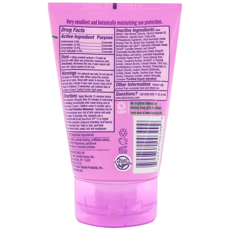Alba Botanica, Kids Display Tropical Fruit, SPF 45, 4 oz(Pack of 3)
