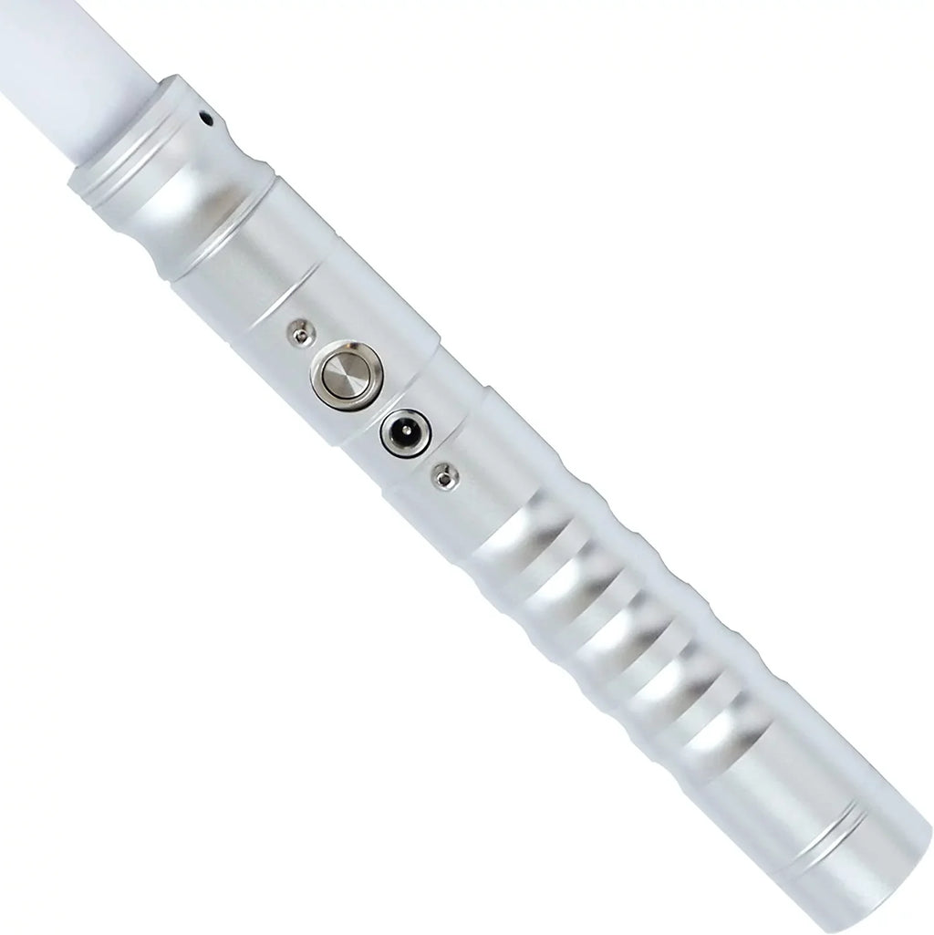 KBASE 7 Colors Change RGB Lightsaber Toy with Metal Hilt Sound Fonts Gift for Kids