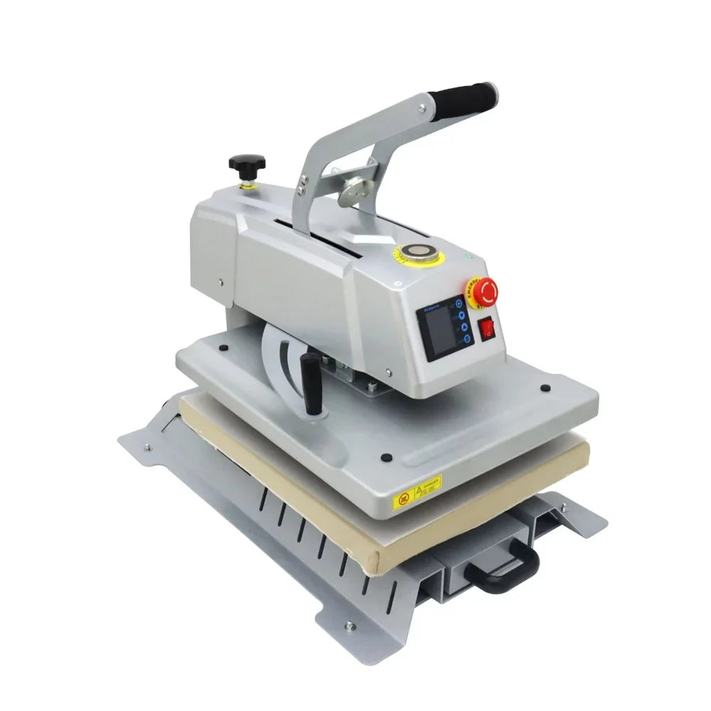 INTBUYING 16x20in Semi-Auto Heat Press Machine Magnetic Heat Sublimation Transfer T-Shirt Printing