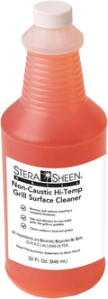 Stera Sheen - Grill Cleaner - Food Safe, Non-Caustic Formula - Restaurant & Cafe Quality Cleaner for Flat Top Grills and Griddles - Eliminate Tough Encrusted Grease - 32 fl oz Bottle (1 count) 32 Fl Oz (Pack of 1)
