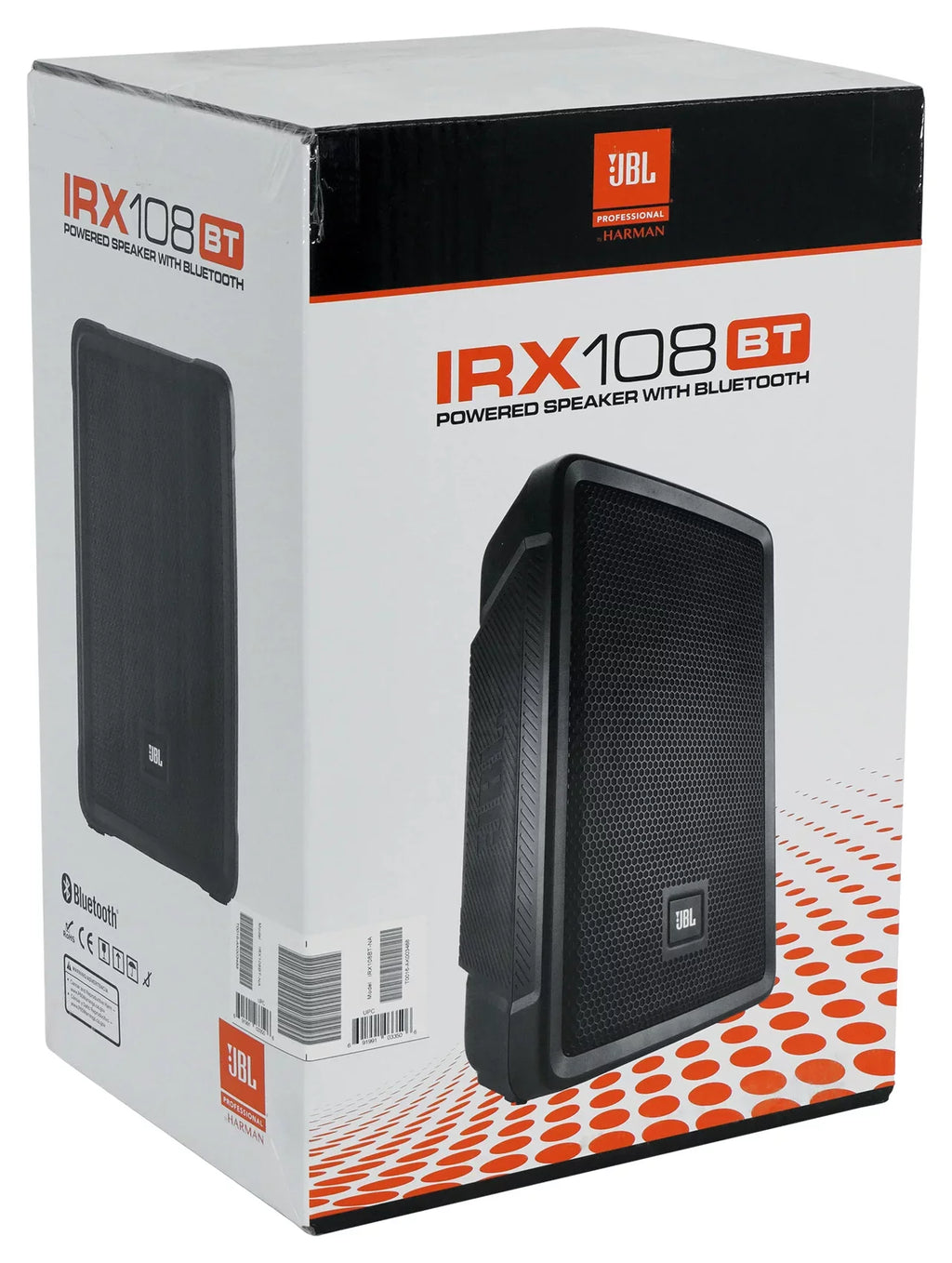 JBL IRX108BT 8" 1000w Powered DJ Portable PA Speaker w/ Bluetooth + Hand Truck