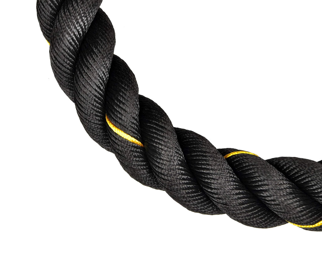 BalanceFrom Battle Rope 1.5 Inch Diameter Poly Dacron 50 FT Length, Heavy Ropes for Home Gym and Workout
