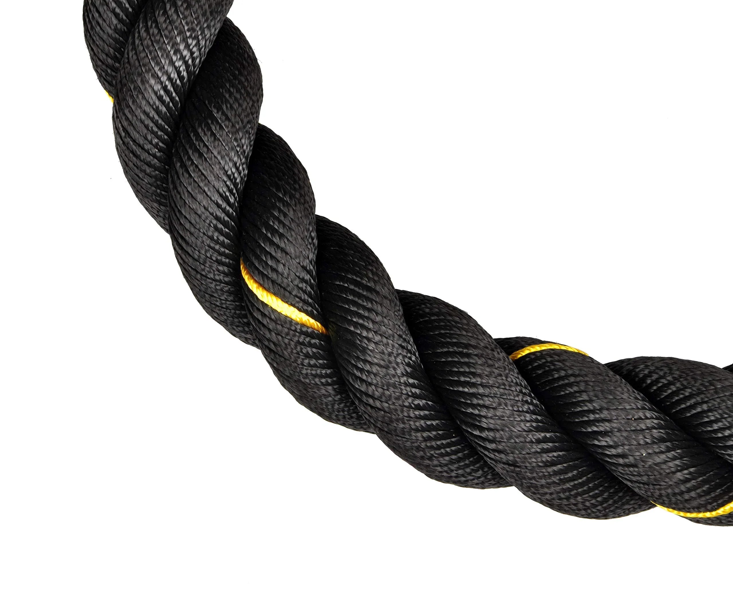BalanceFrom Battle Rope 1.5 Inch Diameter Poly Dacron 50 FT Length, Heavy Ropes for Home Gym and Workout