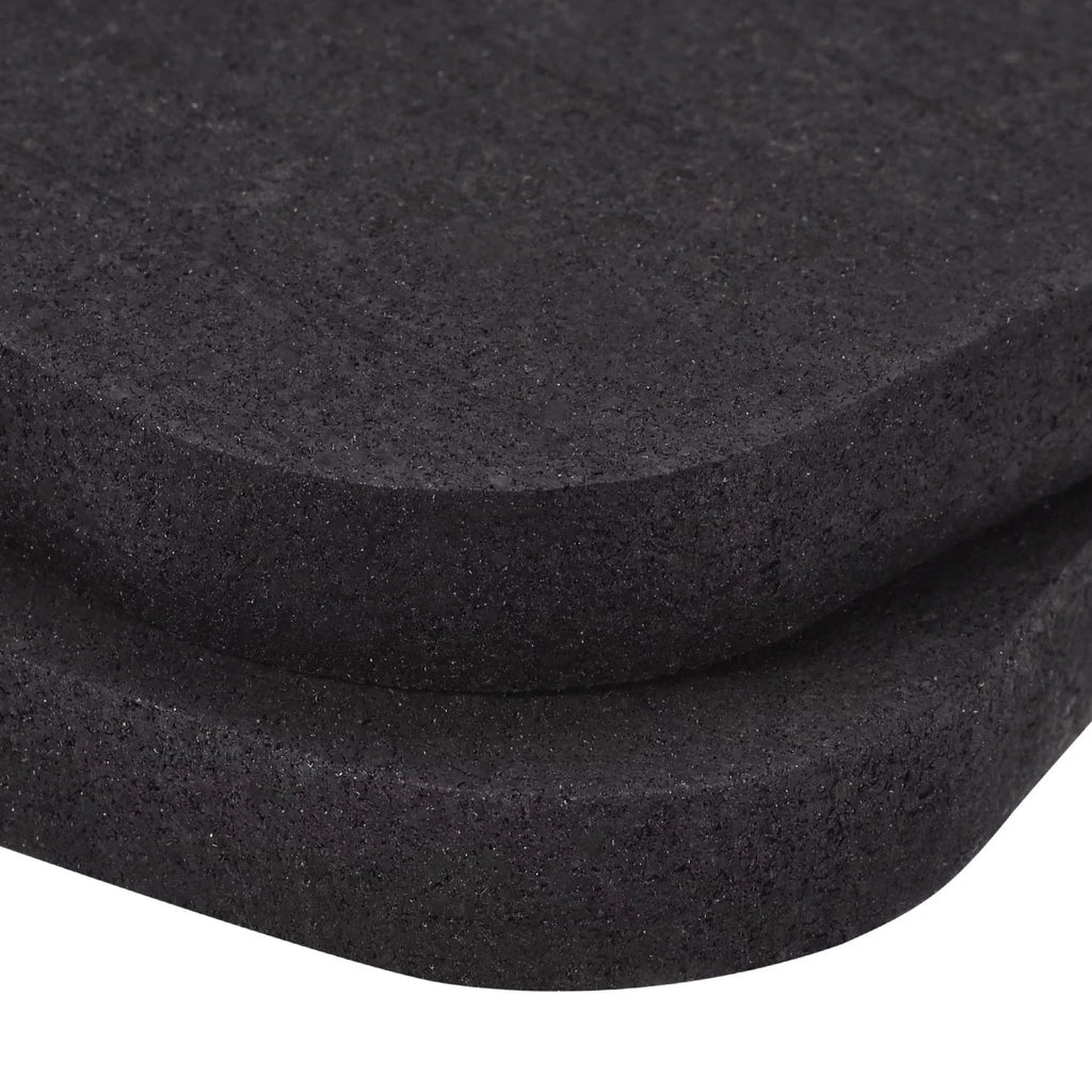 Uxcell Treadmill Mat-3.9"x3.9" Exercise Equipment Mat for Floor Protection Sound Reduction, Black 6 Pack